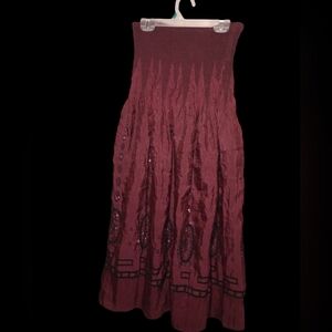 Lapis strapless dress